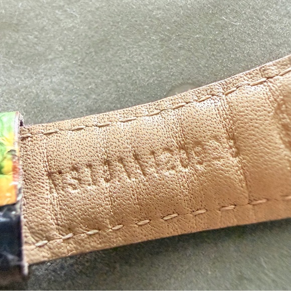 Michele Multi Rainbow Color Snakeskin Watch Strap - 18mm - Picture 5 of 15